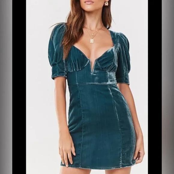 blue velvet dress forever 21 Slate Blue Loose Linen Maxi Dress from NikkaPlace main image 1